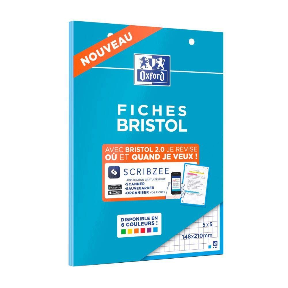 Oxford Index Cards 14.8 x 21 cm Frame Blue