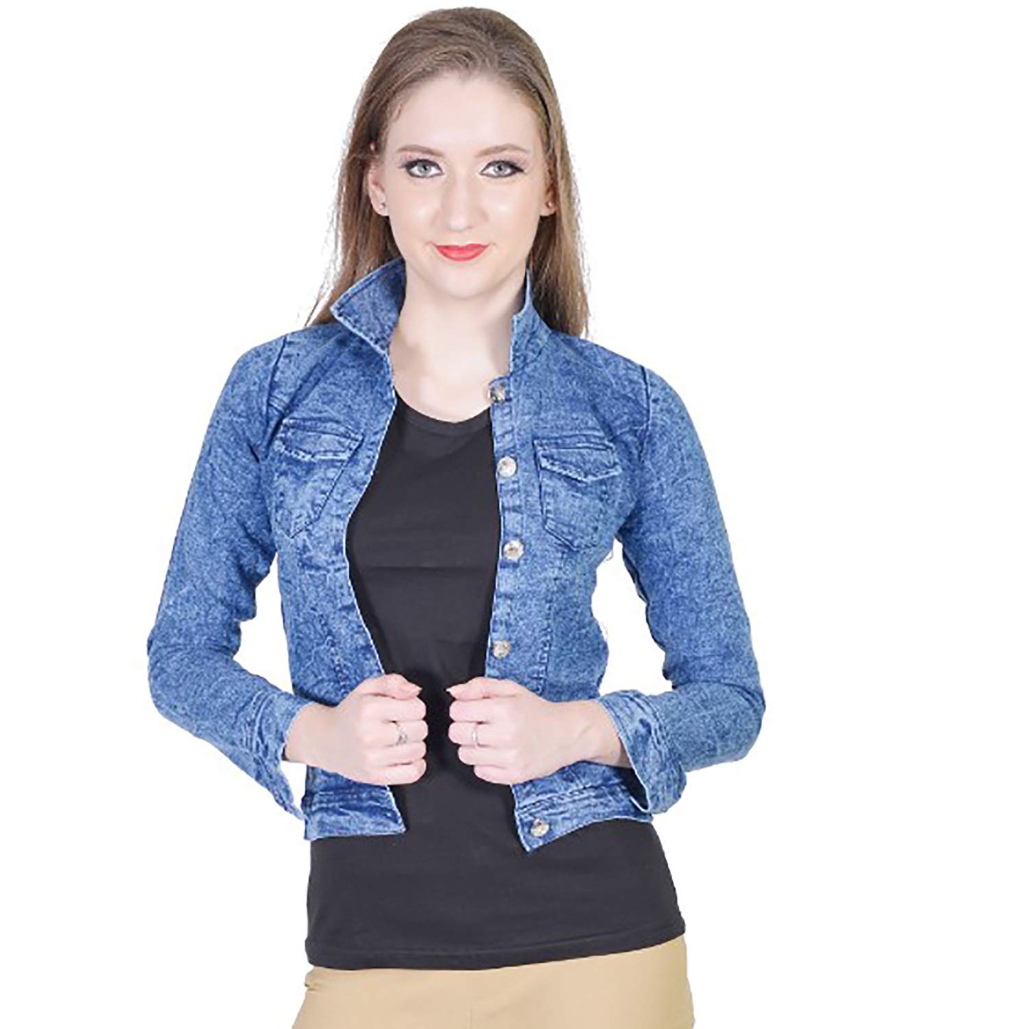 aaa girlsshopping.co.in stylish and trendy full sleeves denim jacket for women/girls