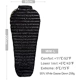 AEGISMAX Mini Series Outdoor Camping Ultra-Light Hiking Down Sleeping Bag Spring Autumn Summer Three Season White Goose Down Mummy Sleeping Bag