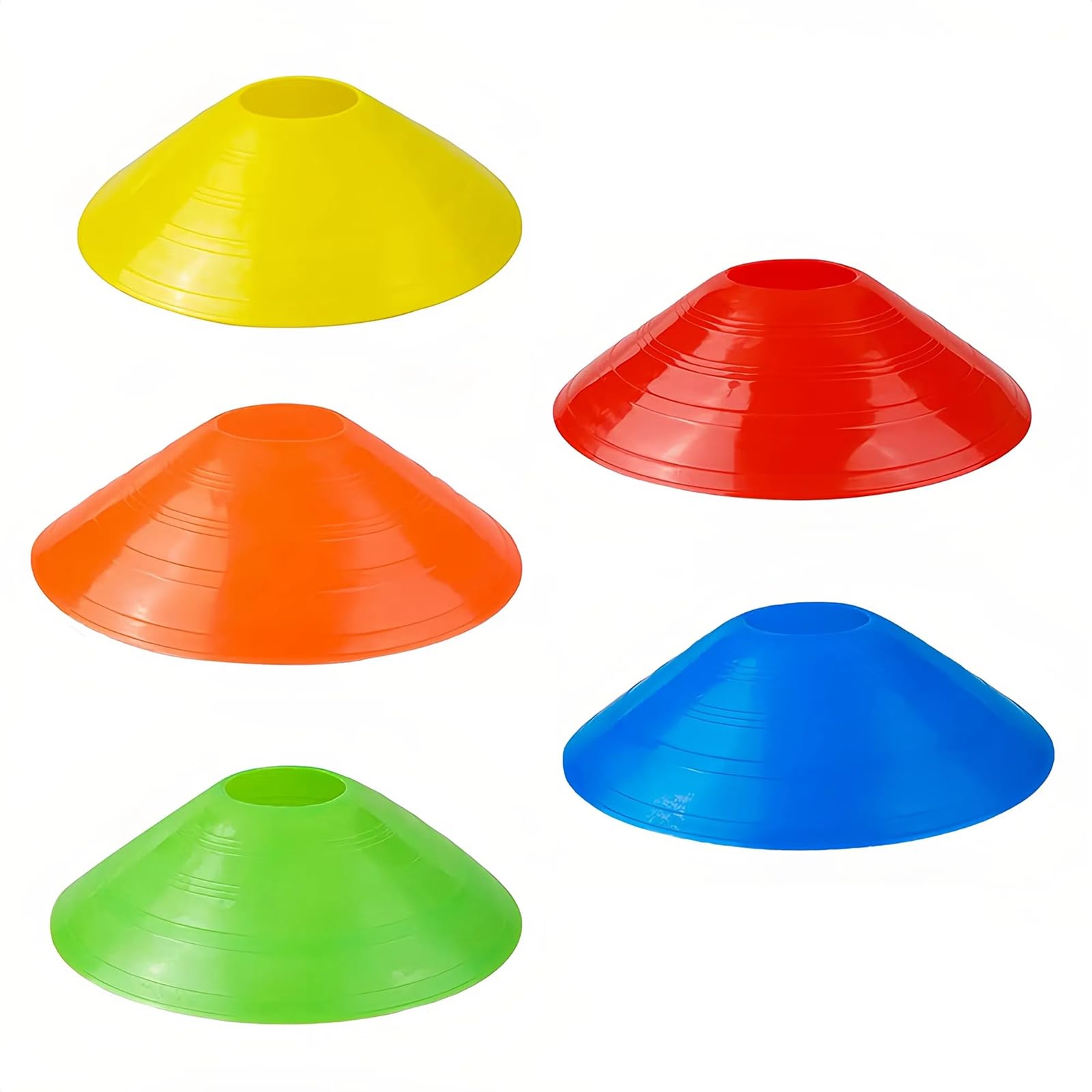 20Pcs Disc Cones Training Cones Agility Soccer Cones Sports Disc Cones Holder for Training Soccer Football Basketball and Other Sports and Games
