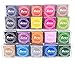 Craft Ink Pad Stamps Partner DIY Color,20 Color Ink Pad for Stamps, Paper, Kid's Rubber Stamp Scrapbooking Card Making Water-Soluble Colors for Thanksgiving, Halloween, Christmas, New Year Gifts