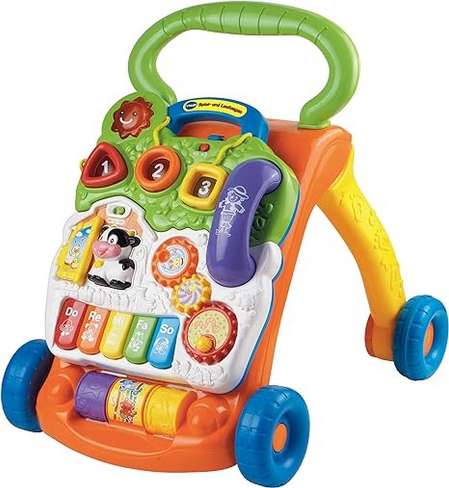 Vtech Baby Play and Walker - Walker with Adjustable Speed, Music and Removable Game Board - For Children from 12-36 Months