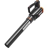 WORX Cordless Leaf Blower, Electric Blower with Turbine Fan, Blowers for Lawn Care with 2 Speed Control, Battery & Charger No