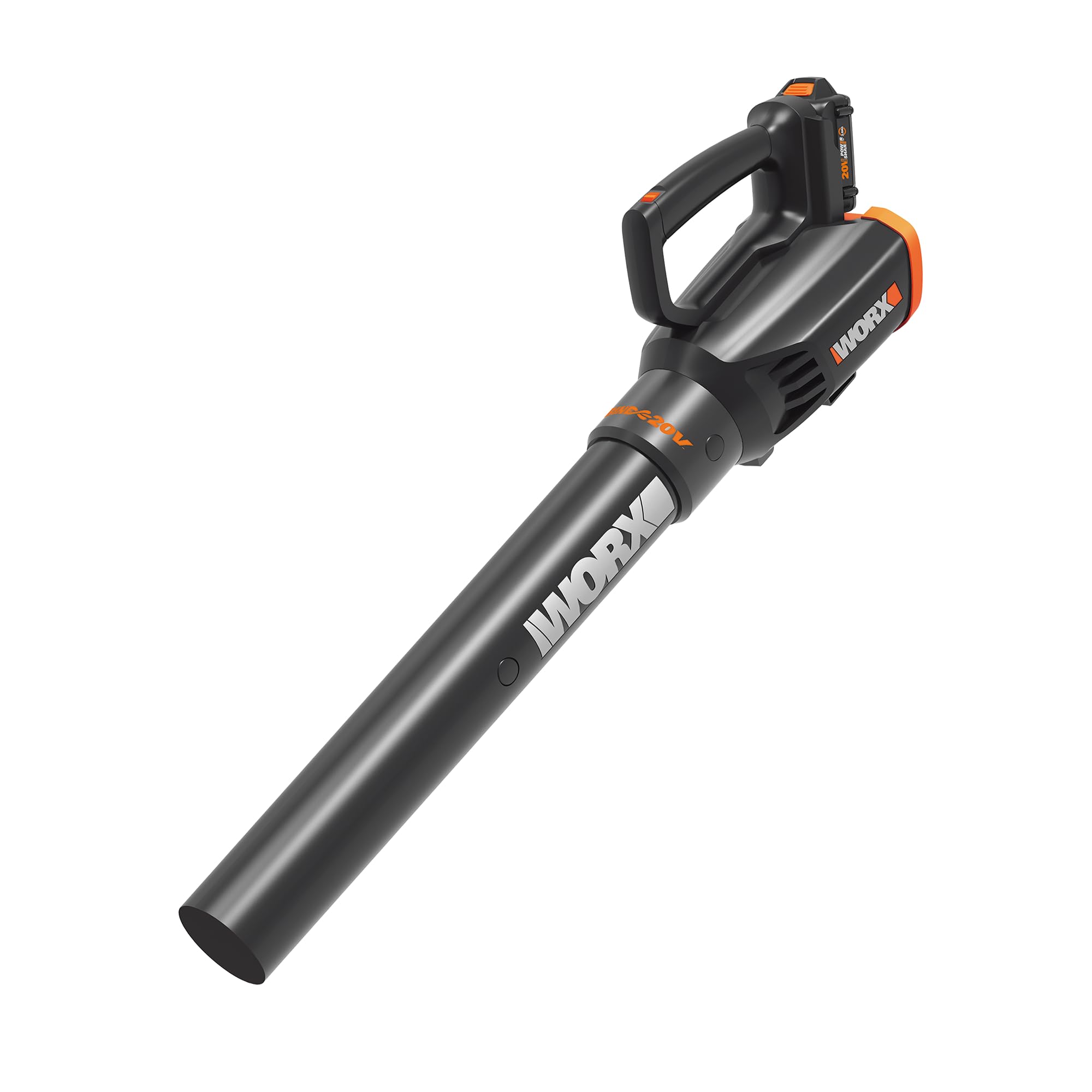 Photo 1 of WORX 20V Cordless Leaf Blower WG547.9, Electric Blower, Powerful Turbine Fan Technology, 2-Speed Control, for One-Hand Operation, PowerShare – Bare Tool Only