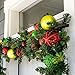 VILLAGE LIGHTING COMPANY [Front Door Garland Hanger] - Adjustable to Different Door Widths | Heavy-Duty Cast Iron | Decorative Christmas and Holiday Decor | No Nails, Screws, or Damage