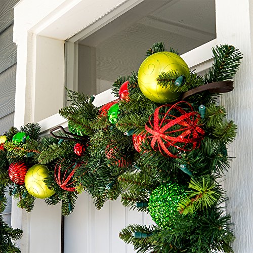 Village Lighting Company [Front Door Garland Hanger] - Adjustable to Different Door Widths | Heavy-Duty Cast Iron | Decorative Christmas and Holiday Decor | No Nails or Screws - No Damage to Your Door - Thumbnail 5