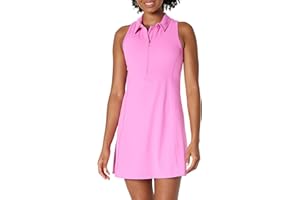 Amazon Essentials Womens Active Formflex Buttery Soft Polo Tennis Dress with Built-in Bra & Shorts
