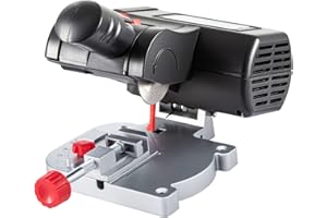 VEVOR Mini Miter Cut-off Chop Saw, 110V Two 2-5/16" Blade of Steel and Resin with 1/2inch Cutting Depth, 0-45° Benchtop Miter Saw for Copper, Aluminum, Wood, Zinc in Hobby Craft