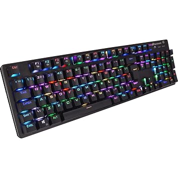 TECLADO GAMER MECÂNICO K5 RGB PRETO FORTREK