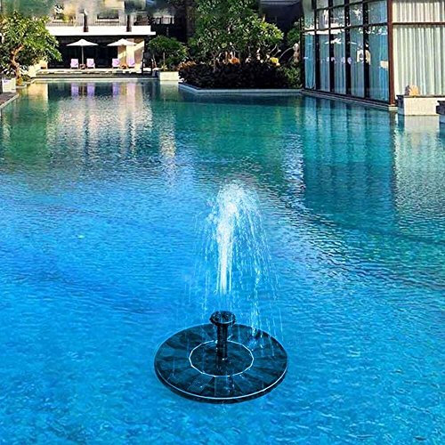 Zomma Solar Fountain Pump, Free Standing 1.4W Bird Bath Fountain Pump for Garden and Patio, Solar Panel Kit Water Pump