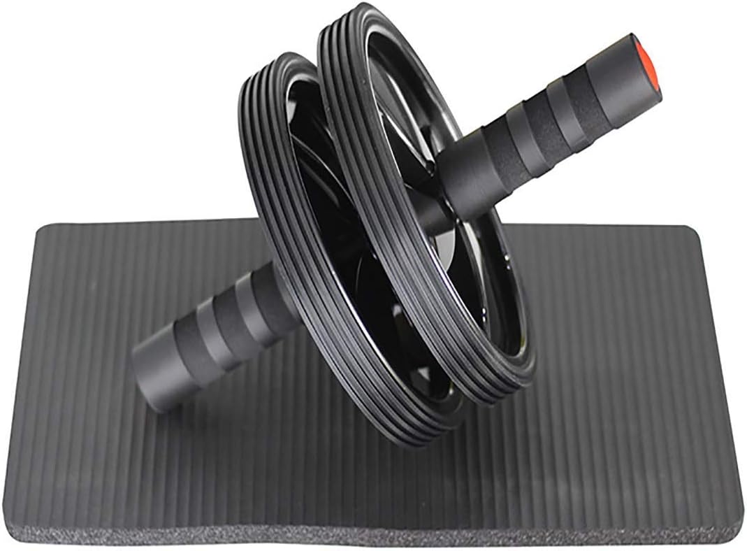 PHILORN Double Wheel Ab Roller for Abs Workout, Detachable Ab Roller Wheel for Abdominal Exercises and Advanced Core Fitness - Soft Knee Pad Included