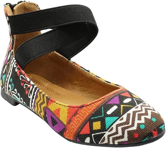 ankle strap flats amazon