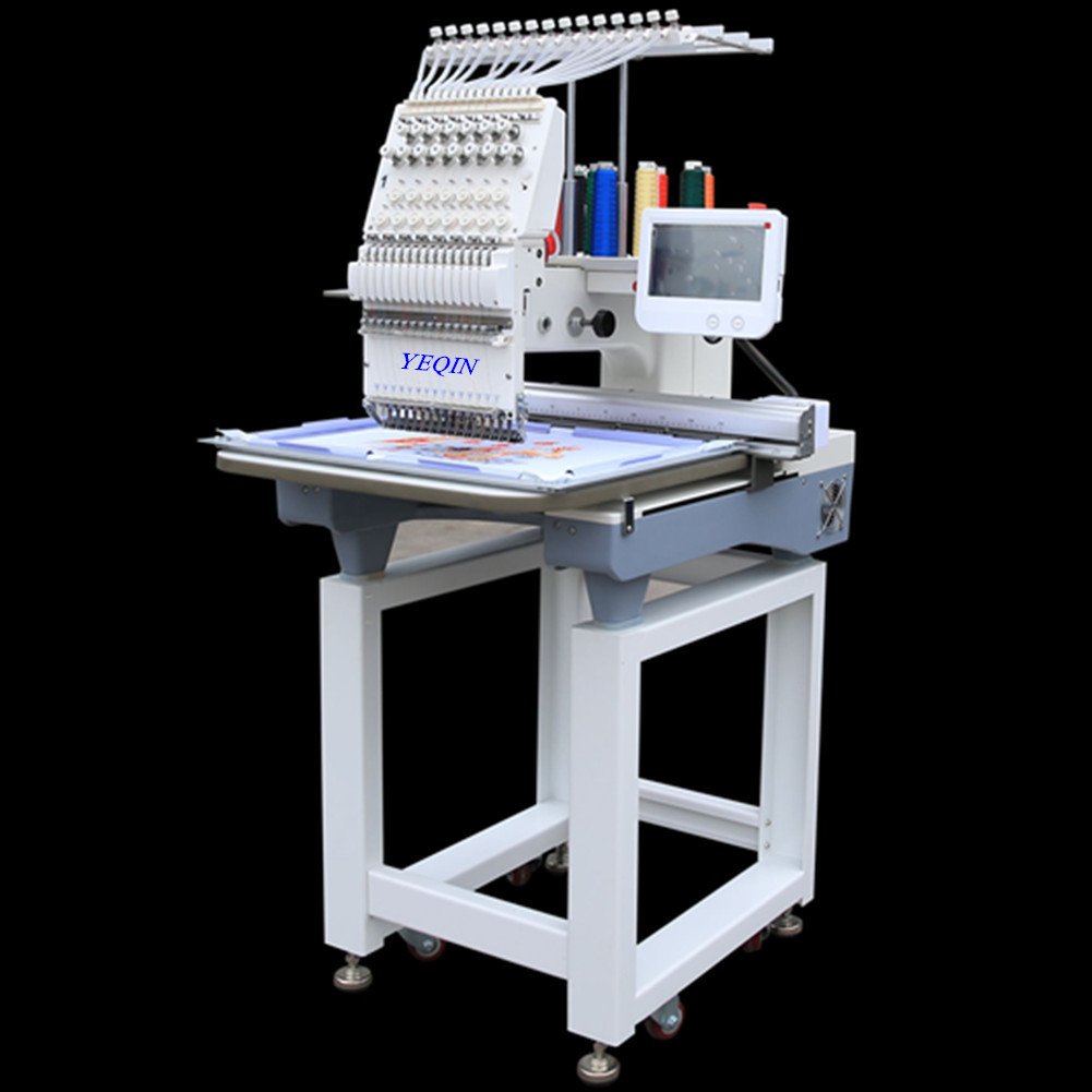YQ1501 Automatic Single 15 Needle Computer Embroidery Machine Flat