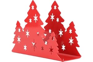 Tissue Paper Towel Storage Holder Napkin Holder Stainless Steel Christmas Tree Shaped Tissue Paper Towel Rack Storage Holder 