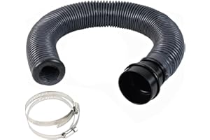 FumeClear Duct Hose fume extractor retractable heat resistant duct hose, 78 inches long. (50mm Diameter) Suitable for laser engraving machine enclosures with connection ports of less than 50mm.