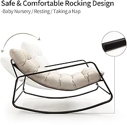 WQSLHX Outdoor Patio Rocking Chairs Set of