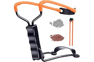 DINCRY Professional Slingshot Set for Adults - A Simple but Powerful Hunting and Shooting Slingshot with a Sturdy Sling Shot Bow, 2 Packs of Slingshot Ammo, and a Slingshot Band.