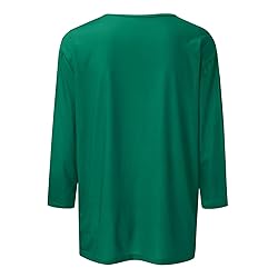 Fitted Tops for Women 3/4 Sleeve Womens Shirts 3/4