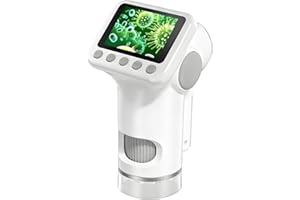 Kychant Microscope for Kids, 1600X 4K 2.0" Screen Handheld Microscope, Science Kits for Kids Age 5-7, STEM Toys, Educational 