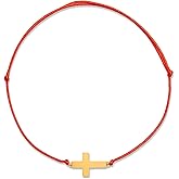 Zeytin 2pc Kabbalah Red String Bracelet Protection, Pulsera Roja De Protection Mujer, Red Bracelets for Women, Mother Daughter Heart Bracelets, Hilo Rojo De Proteccion Cross