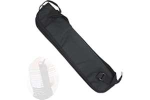 CashBeat Universal Drum Stick Bag, Black Drumstick Case Holder for All Drumsticks and Percussion Mallets, Essential Drum Set Accessory with Hanging Loop, Easy Access and Secure Storage