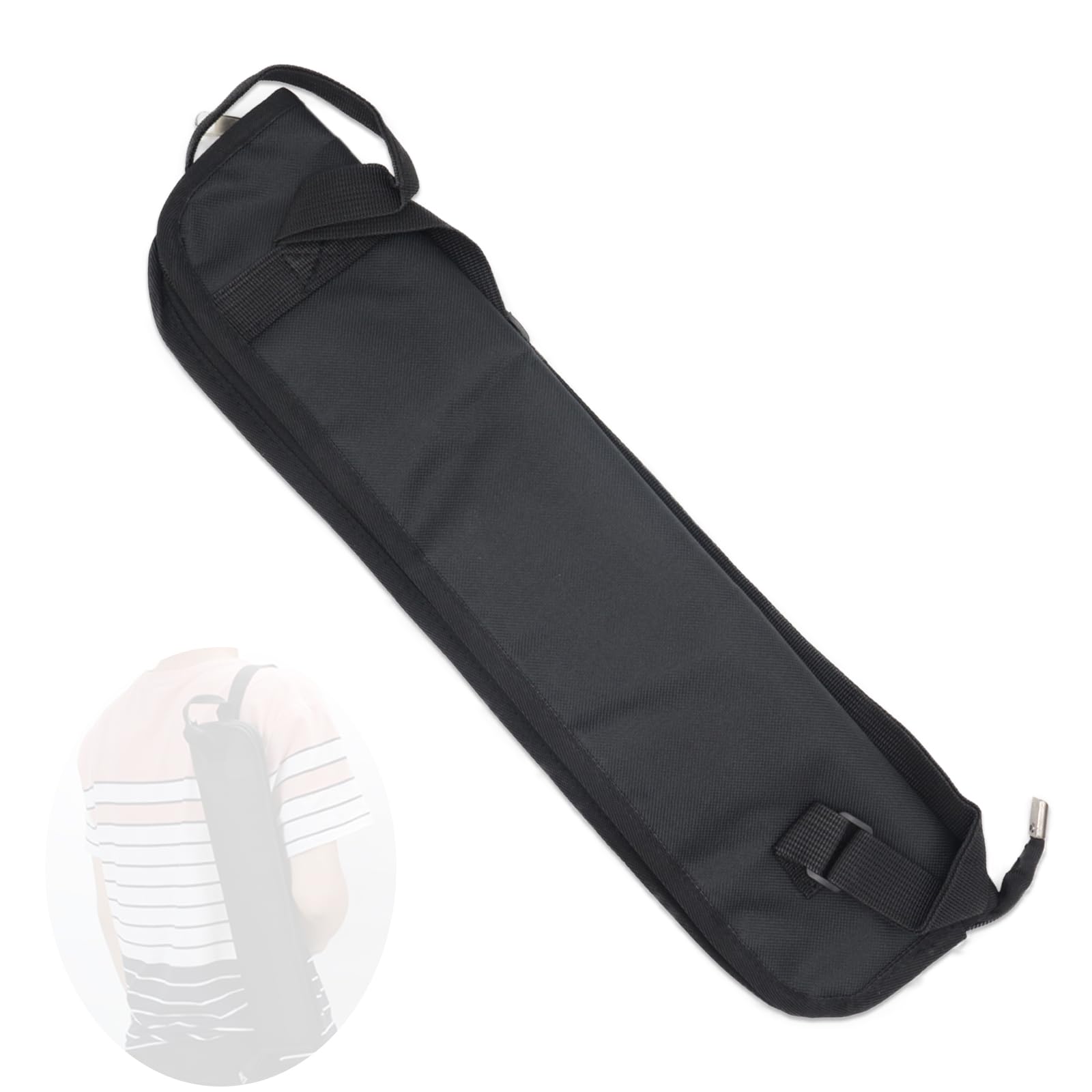 Photo 1 of CashBeat Universal Drum Stick Bag, Black Drumstick Case Holder for All Drumsticks and Percussion Mallets, Essential Drum Set Accessory with Hanging Loop, Easy Access and Secure Storage