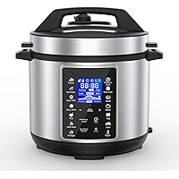 6 Quart Electric Pressure Cooker, 14 One Touch Programs Electric Cooker, Slow Cooker, Rice Maker, Steamer, Saute Pan…