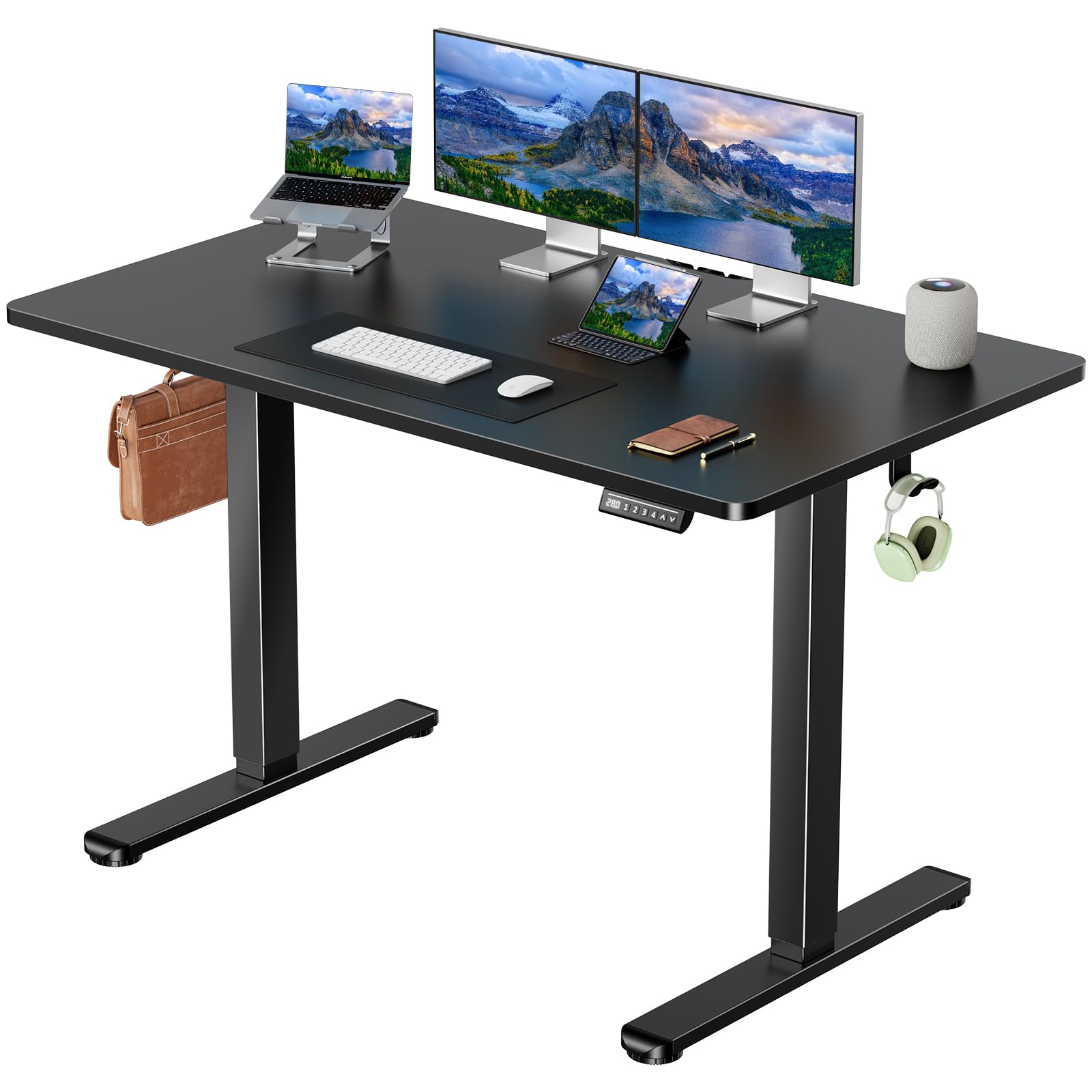 Marsail Electric Standing Desk with One-Whole Piece