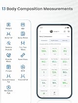 RENPHO Solar Powered Bluetooth Body Scale 400 lb, Fat %, App Sync view 9