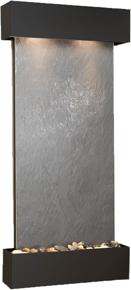 Cascade Springs Water Feature with Blackened Copper Trim and Square Edges (Green FeatherStone): Home & Kitchen