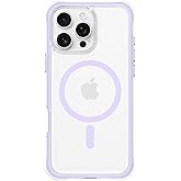 ORNARTO Air Case for iPhone 16 Pro Max Clear, Compatible with MagSafe, Military-Grade Drop Protection Cover with Built-in Air-Purple