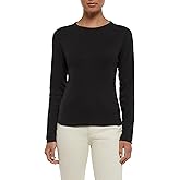 Three Dots Womens Crew Neck Long Sleeve Tee