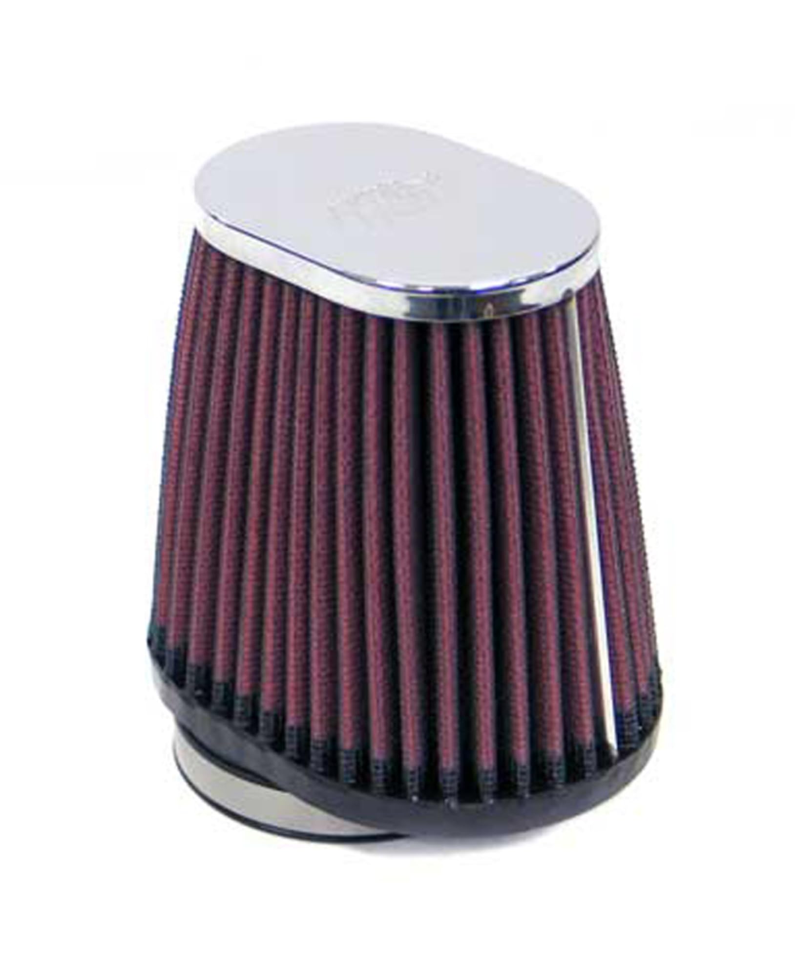 K&N Universal Clamp-On Air Filter: High Performance, Premium, Washable, Filter: Flange Diameter: 2.125 In, Filter Height: 4 In, Flange Length: 0.625 In, Shape: Oval Straight, RC-2900
