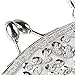 SSMY Beaded Sequin Design Flower Evening Purse Large Clutch Bag (Gold)