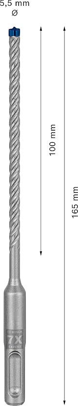 Bosch EXPERT SDS plus-7X Hammer Drill Bit 5.50 mm Carbide 165 mm view 3