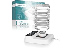 HOMDIS Portable Humidifier - Small Air Humidifiers for Bedroom, Plants, Office, Travel - Cool Mist Humidifiers, Color-Changin