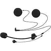 FreedConn Microphone Headphone Headset Soft Cable Headset Accessory for Motorcycle Helmet Bluetooth Interphone intercom for TCOM VB/T-COMSC/KY PRO/T-MAX (5Pin Only)