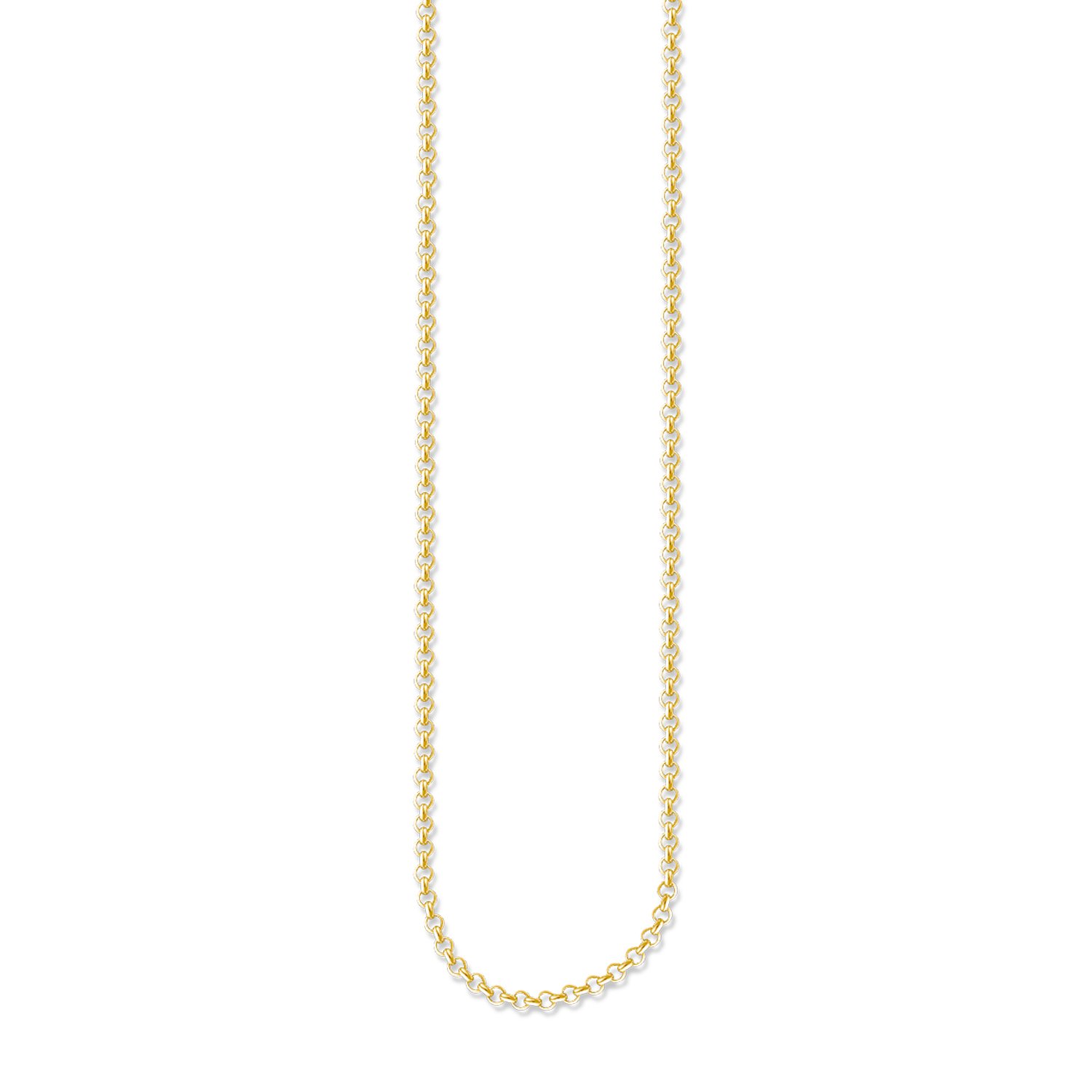 Thomas Sabo Round belcher chain 925 Sterling Silver; 18k Yellow Gold Plating
