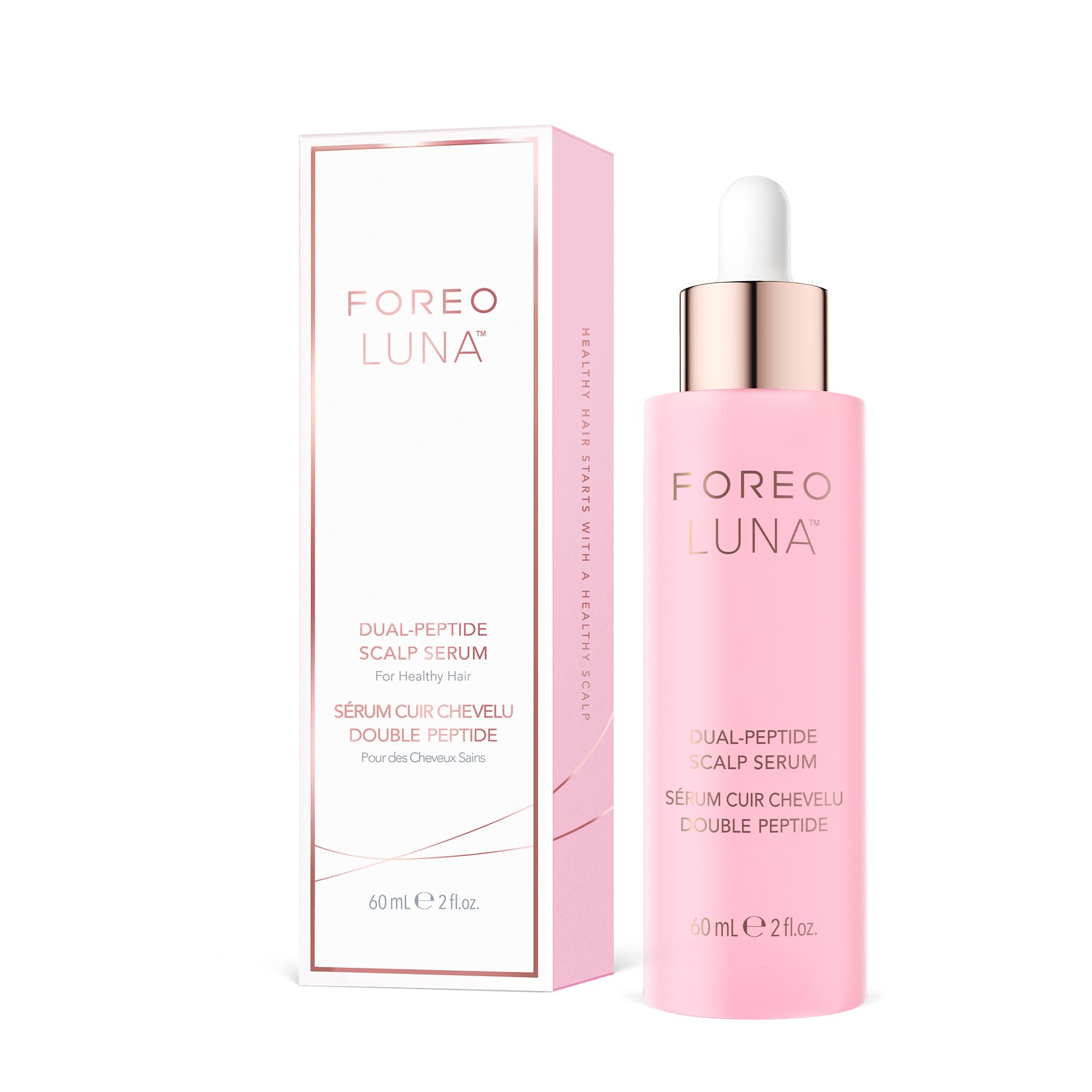 FOREO LUNA Dual-Peptide Serum - Growth Treatment with Peptide Complex, Cica & Portulaca – Serum for Hair Loss - 60ml