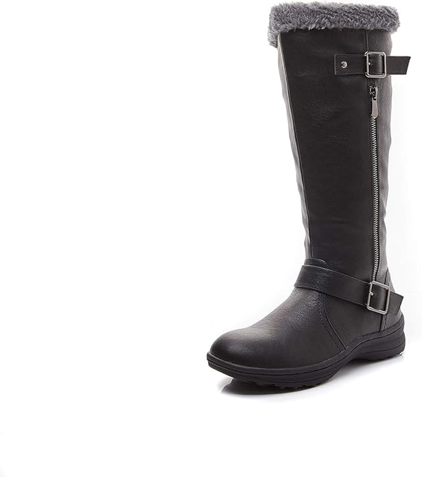 LifeStep Womens Winter Zipper 6 Black