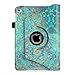 Fintie iPad mini 4 Case - 360 Degree Rotating Stand Case with Smart Cover Auto Sleep / Wake Feature for Apple iPad mini 4 (2015 Release), Shades of Blue