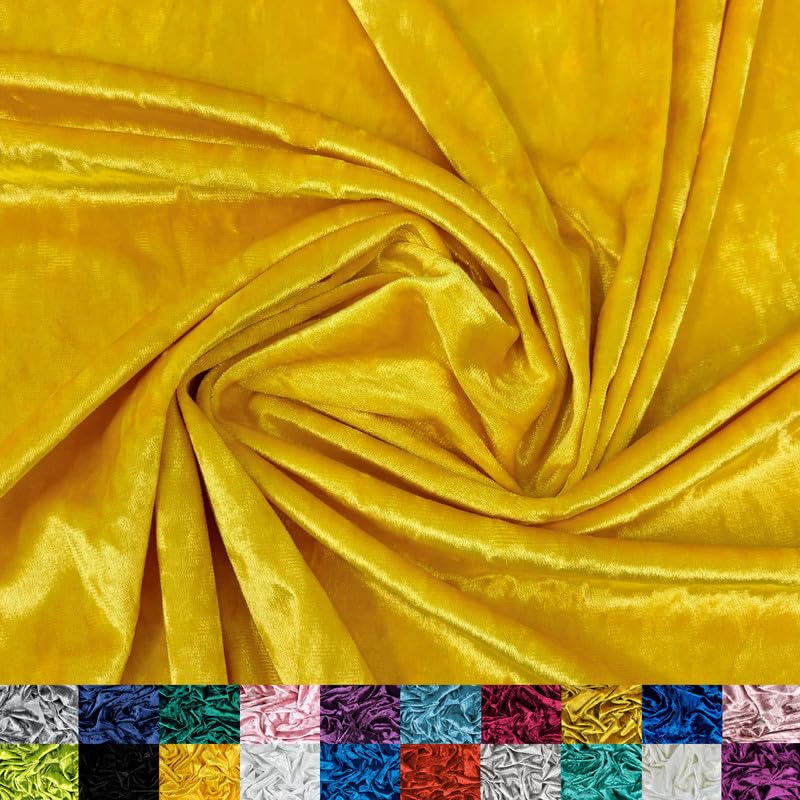 Ice Fabrics Stretch Crushed Velvet Fabric by The