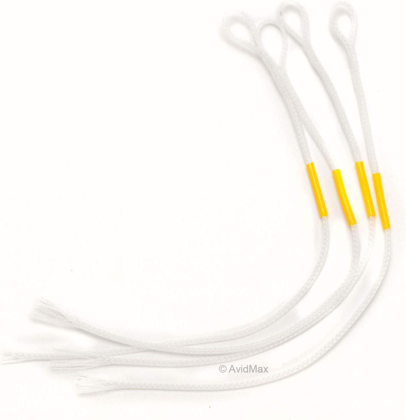 Rio Fly Fishing Braided Loops Lines 8-12 4 Pack Fly Tying Equipment, White, Large