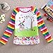 Nova Baby Girls Princess Rainbow Long Sleeves 100% Cotton T Shirt F1411 White