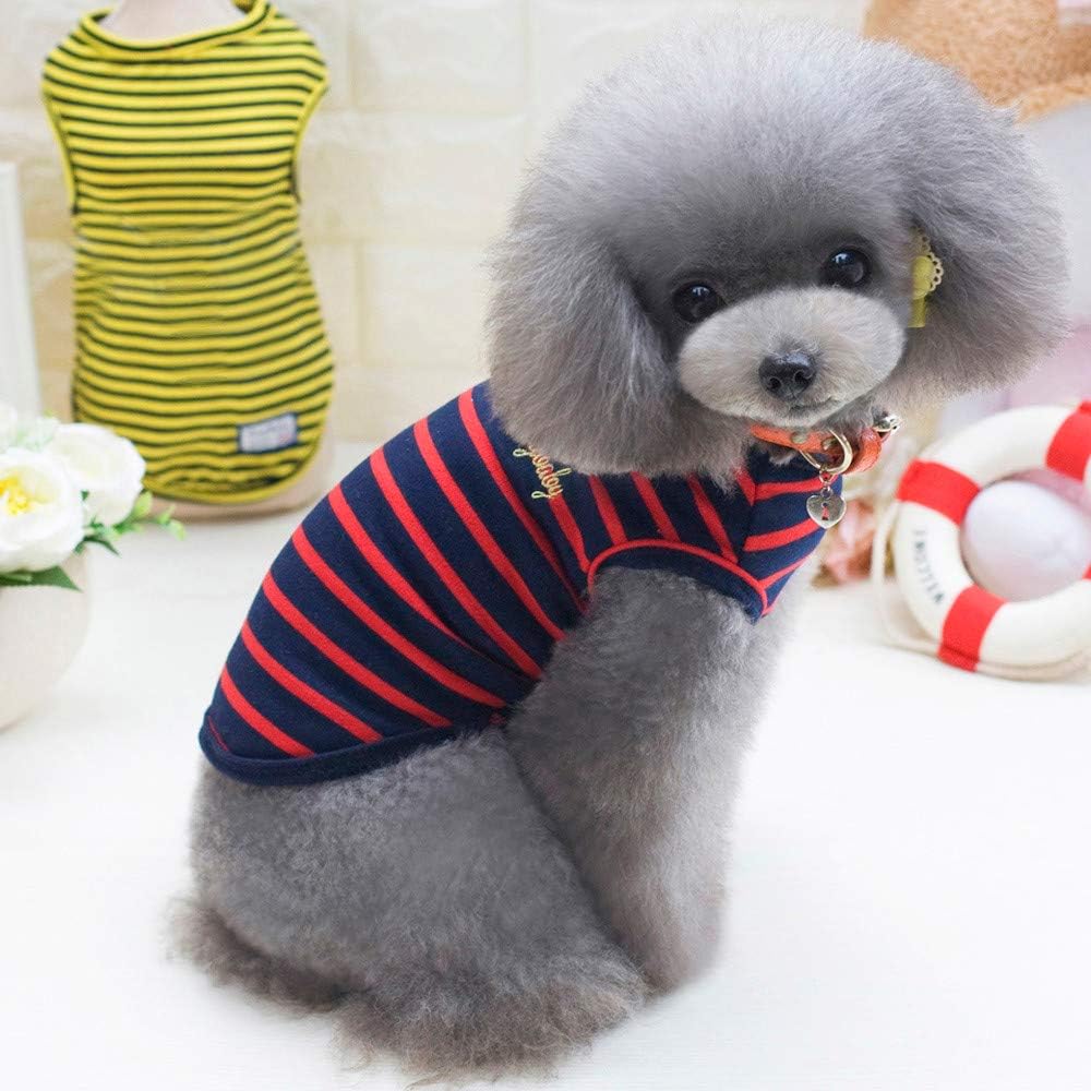 LEvifun Fashion Cute Pet Dogs Shirts Dogs Vest Cotton Printed Puppy