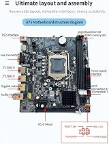 Lodokdre B75 Gaming Motherboard Set LGA 1155 Core i5 3470 CPU 16GB DDR3 RAM view 7