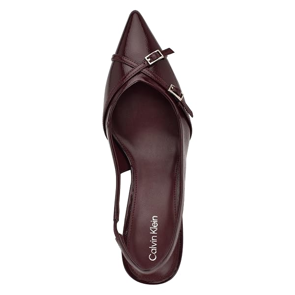 CALVIN KLEIN WOMENS TULISSA DARK RED 9.5 M