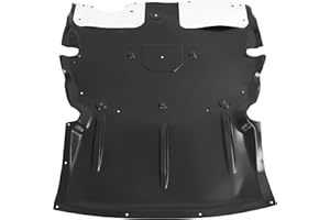 BALOCEO Engine Splash Shield Guard Compatible with 2012-2021 BMW 2/3/4 Series Replacement for BM1228172 51757241814 Under Car Shield Cover Plastic & Aluminum Black