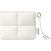 Comfyable Cute Puffy Coin Purse Pouch Change Holder For Women, Small Organizer with ID Window, Magnetic Closure, Water-repellent, Storage for Coin, Airpods, Lipstick, Card, Rice