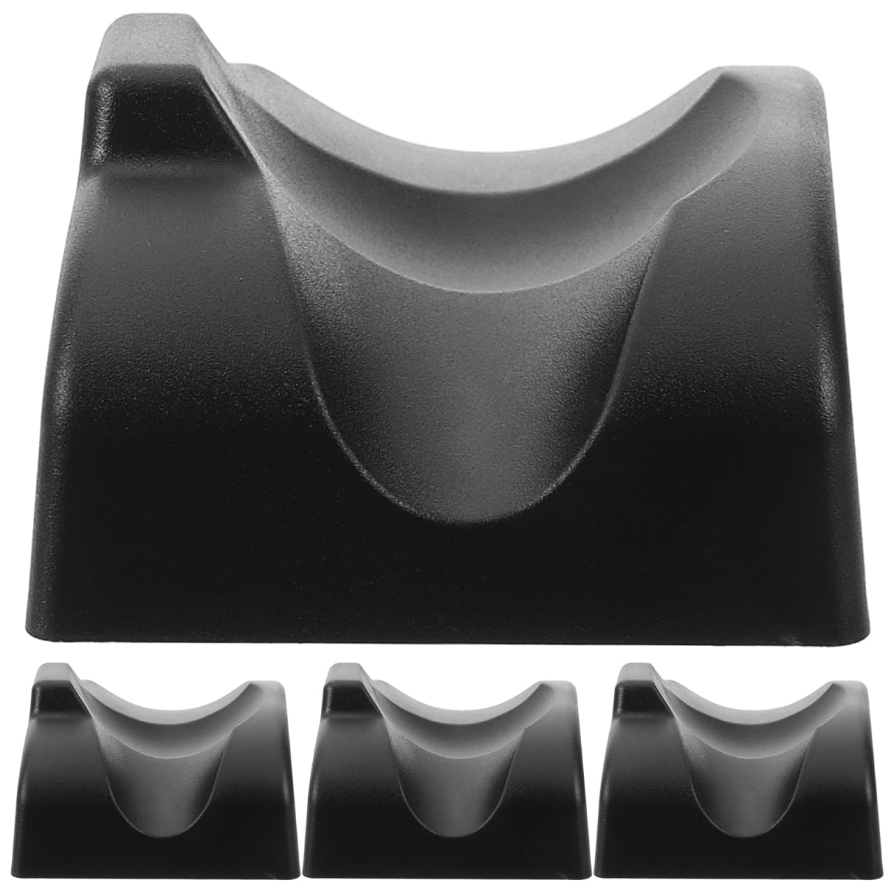 TOYANDONA 4Pcs Ocarina Stand, 12-Hole Ocarina Holder, Black ABS Display Stand, Portable and Durable Base for Stable Support and Easy Storage